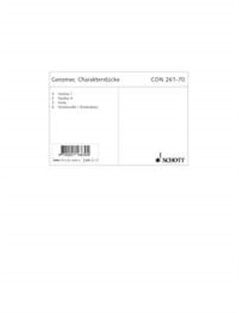 Character pieces GeWV 131
